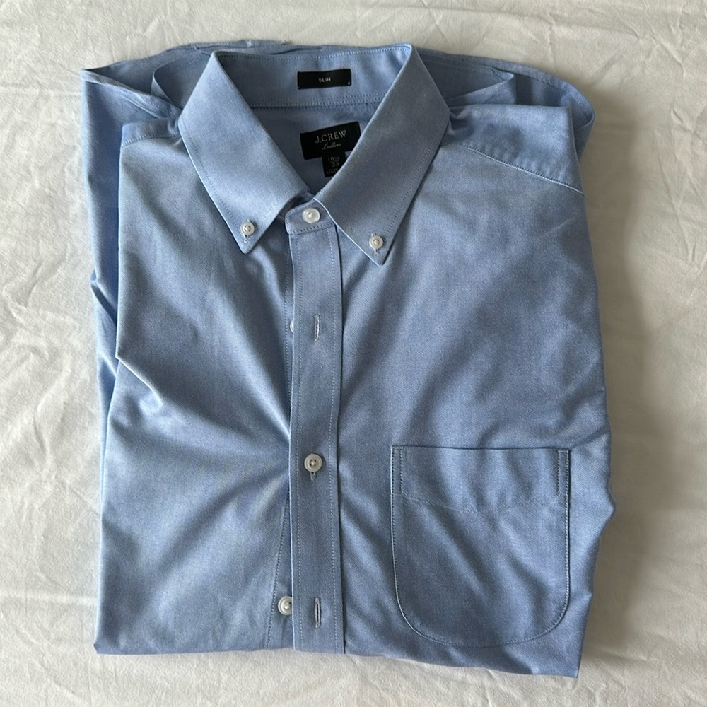 J. Crew Slim Dress Shirt - Oxford Blue
